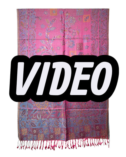 Getragen: Unisex Paisley Schal Damen Herren Stola Video