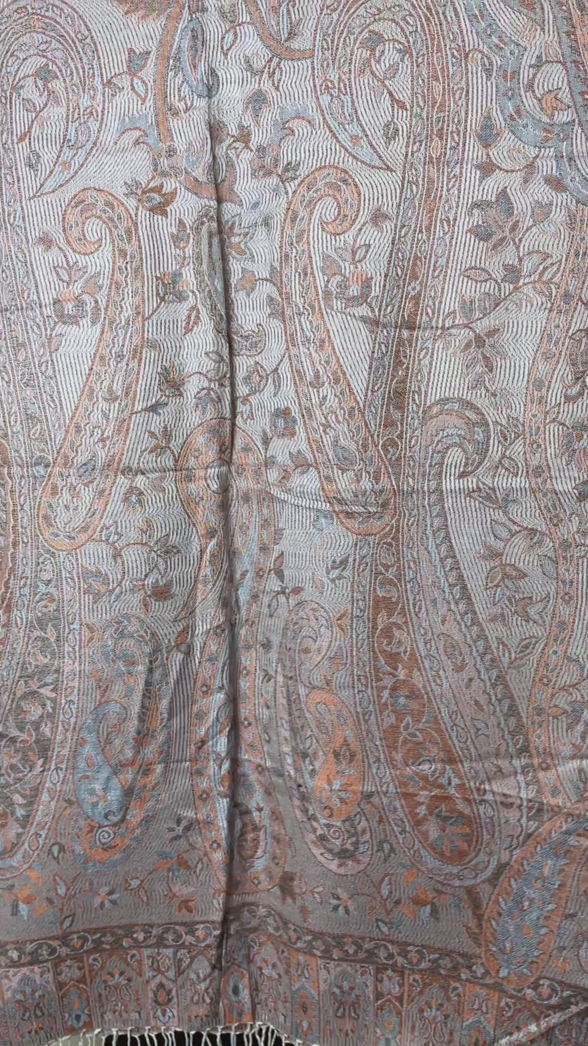 Getragen: Unisex Paisley Schal Damen Herren Stola video