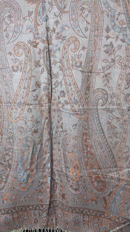 Getragen: Unisex Paisley Schal Damen Herren Stola video