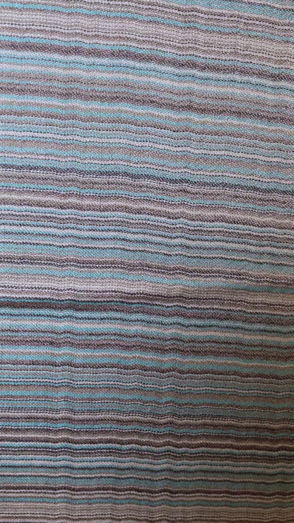 „Ocean Stripe Harmony“ – Viskoseschal Unisex 200x70 cm | Leicht & Fließend