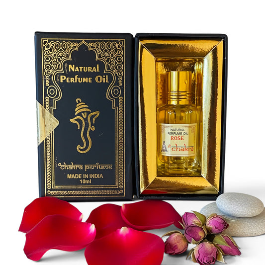Rose Chakra Parfümöl Roll-On 10 ml – natürliches Duftöl aus Indien | Himalaya Vibes
