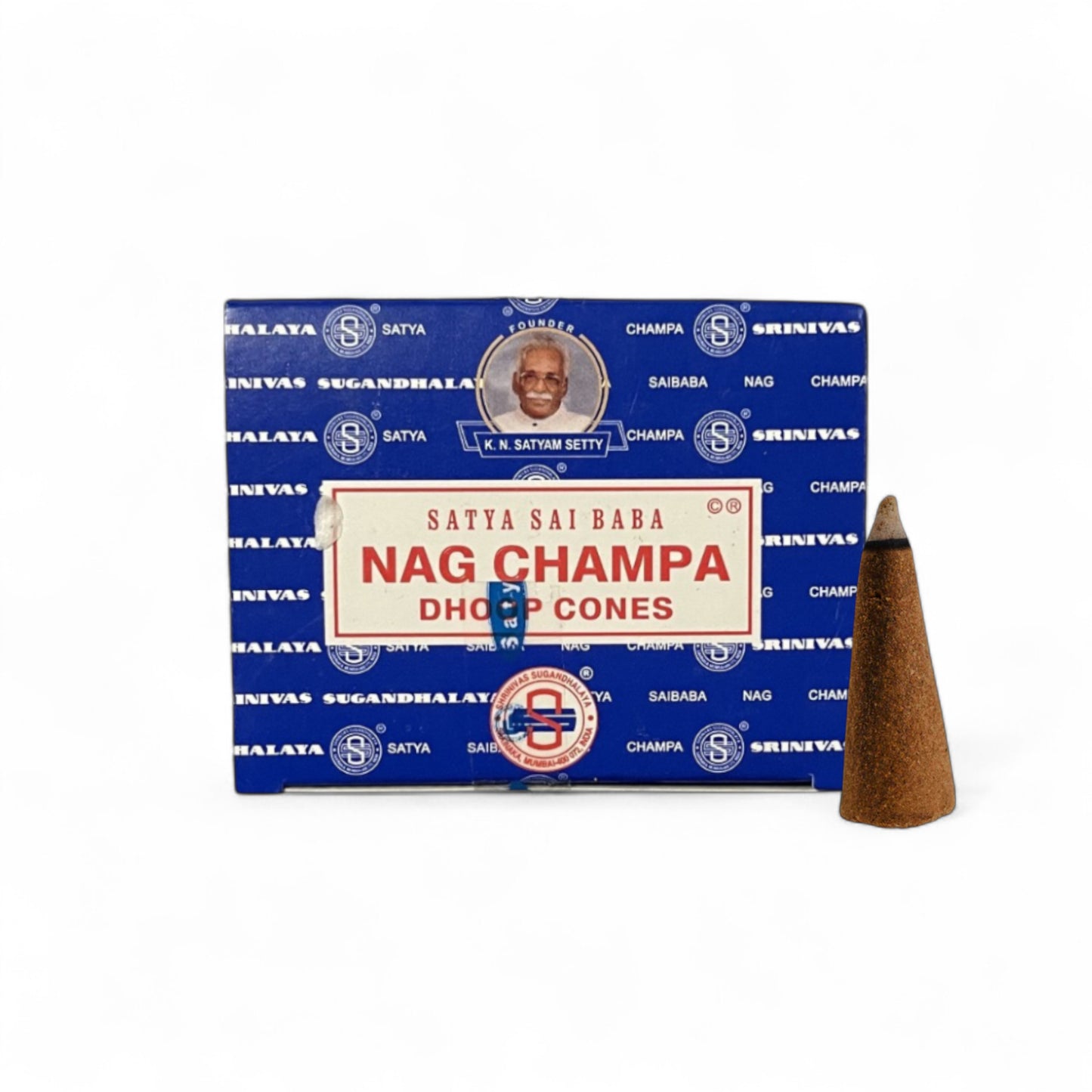 Räucherkegel Satya Nag Champa – 12er Pack