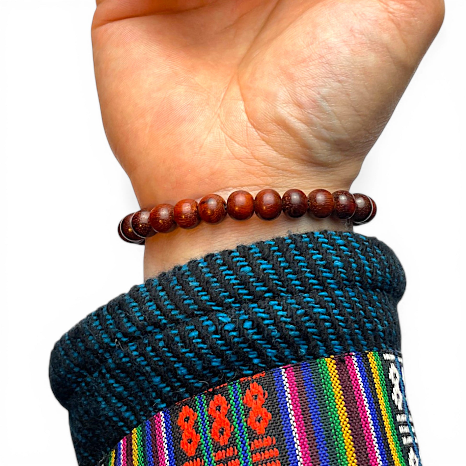 Traditionelles Sandelholz Mala Armband aus dem Himalaya Vibes Tibet Laden