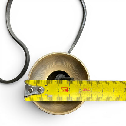 Tashi-Zimbeln Tingsha 6cm Durchmesser Massband – Grössenvergleich, Himalaya Vibes Bern Schweiz