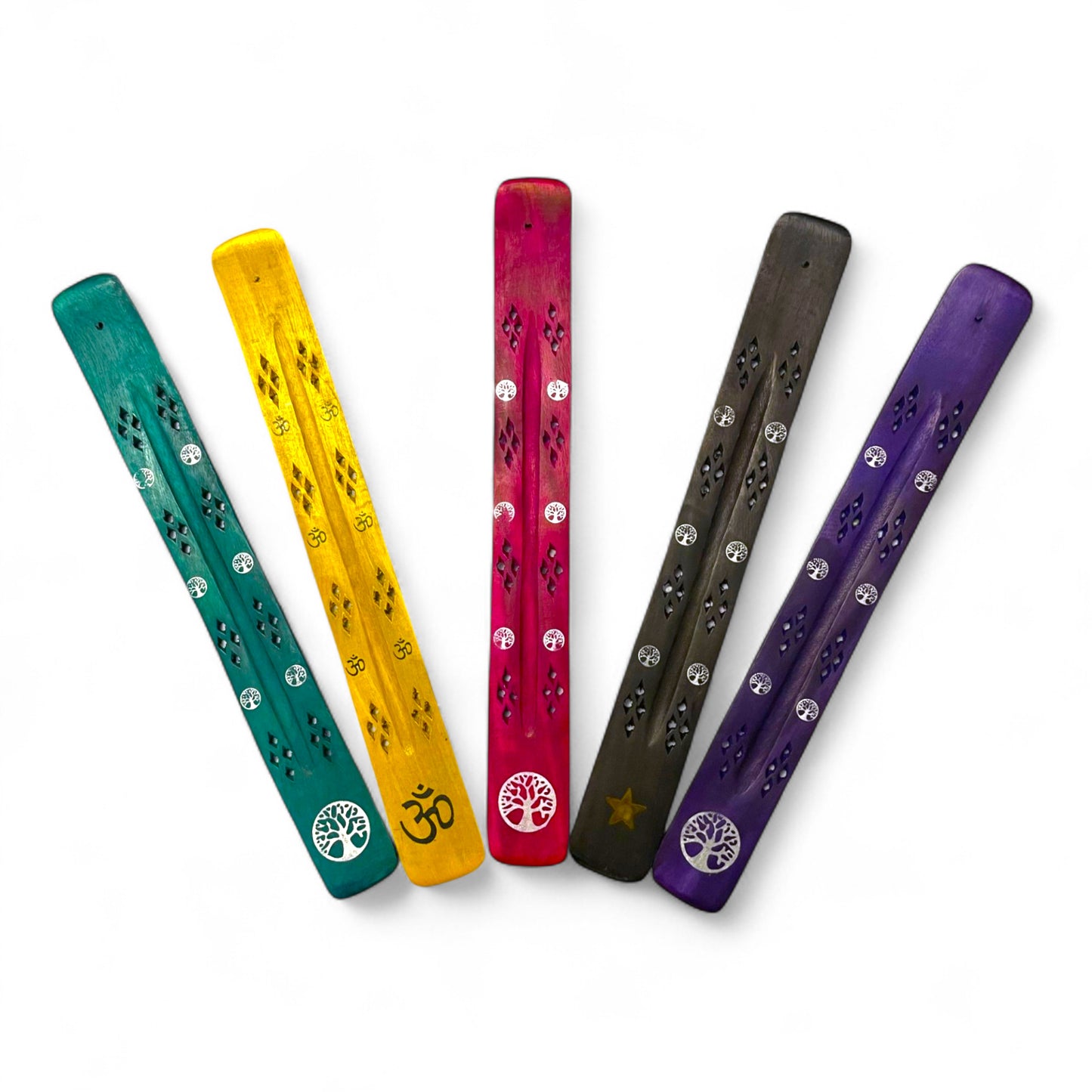 Incense stick holder symbols – Handmade, various colors