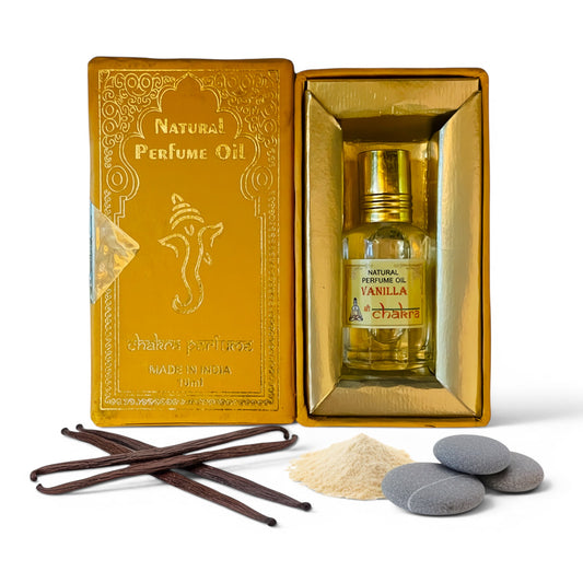 Vanilla Chakra Parfümöl Roll-On 10 ml – natürliches Duftöl aus Indien | Himalaya Vibes

