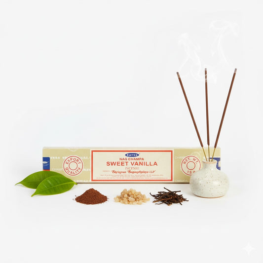 Sweet Vanilla (Süsse Vanille)- Satya Räucherstäbchen 15g